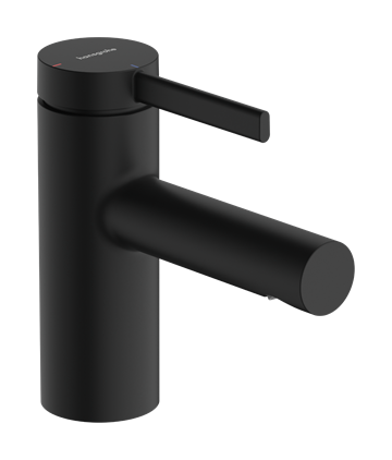 hansgrohe Zesis S vandhane, 70 m/løft-op bundventil i metal, matsort