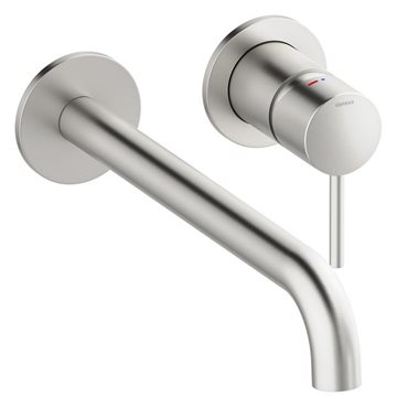 Damixa Osier indbygnings armatur til håndvask, 250 mm tud i steel PVD