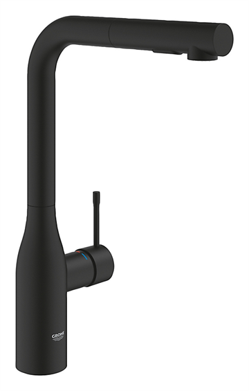 Grohe Essence køkkenarmatur med L-tud og udtræk - Phantom Black