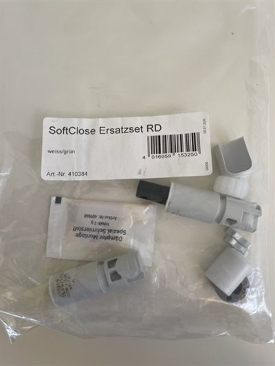 Lavabo løse beslagssæt til Flo toiletsæde med softclose