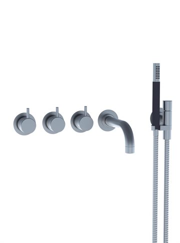 Vola 811C-071 badekarbatteri - I Rustfri stål