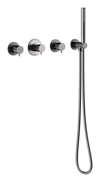 Damixa Silhouet BS 1 kararmatur til indbygning i Børstet grafitgrå PVD 