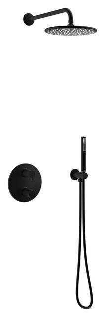 Damixa Silhouet brusesystem komplet til indbygning HS1, mat sort