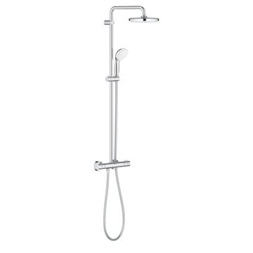 Grohe Bau 210 termostat brusesystem i krom