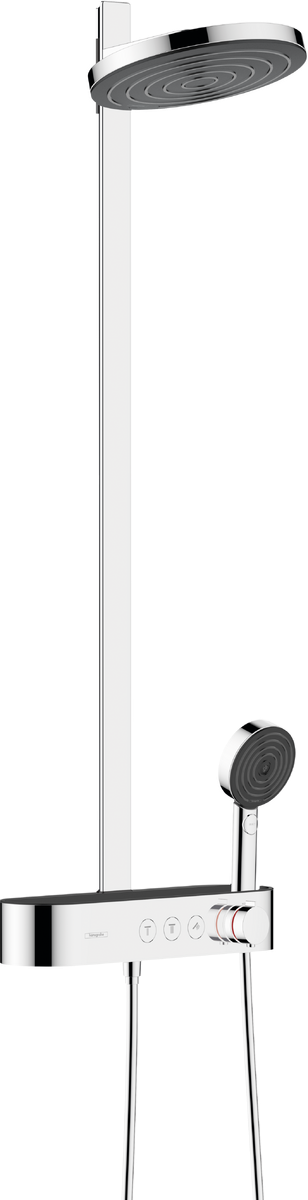 hansgrohe Pulsify S Showerpipe 260 2jet med ShowerTablet Select 400 i krom