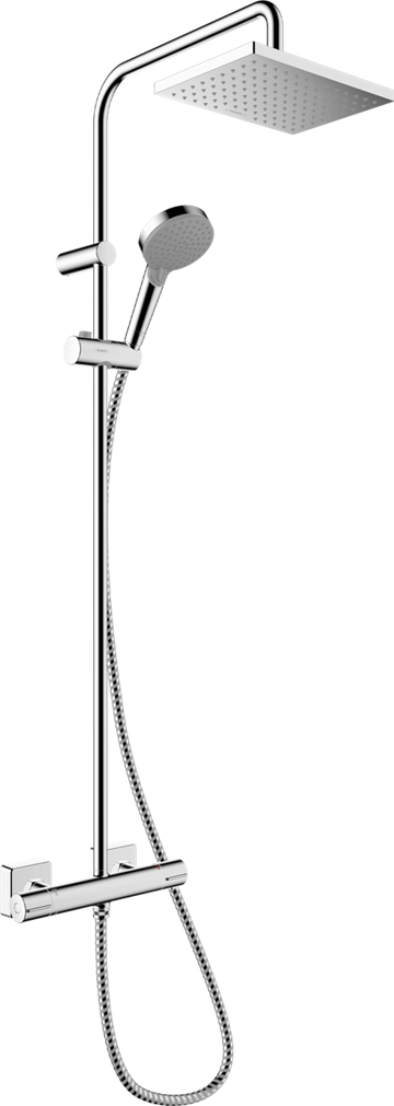 hansgrohe Vernis Shape Showerpipe 230 1jet EcoSmart+ med termostat, krom