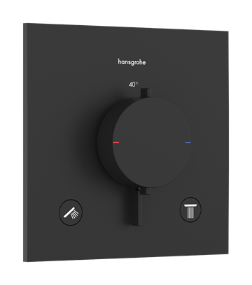 hansgrohe Ecostat E Termostatarmatur til indbygning - Mat sort