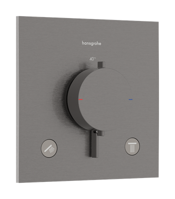 hansgrohe Ecostat E Termostatarmatur til indbygning - Børstet sort krom PVD