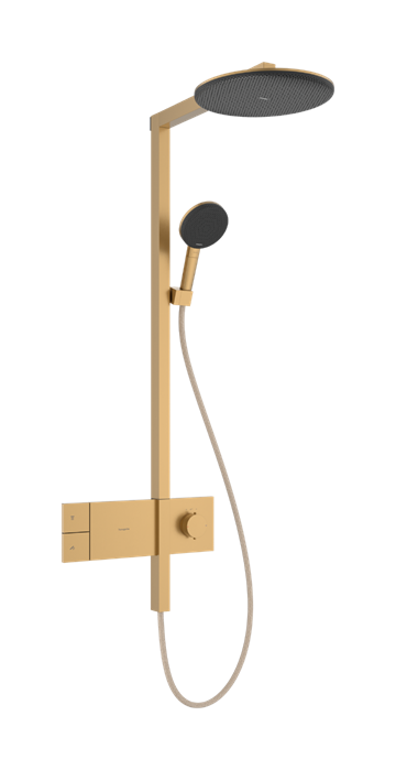 hansgrohe Raindance Alive S Showerpipe 210/340 1jet EcoSmart, Børstet bronze PVD