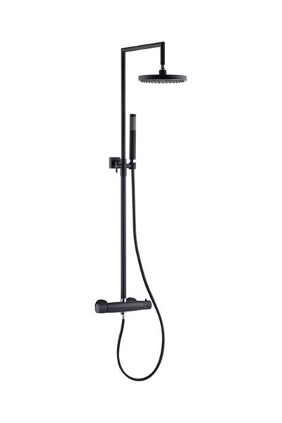 Cassøe Termostat brusesystem m/slimline hovedbruser Ø200, Matsort