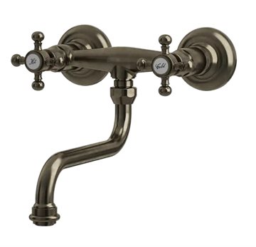 LAVABO Retro Vægarmatur i bruneret natur messing