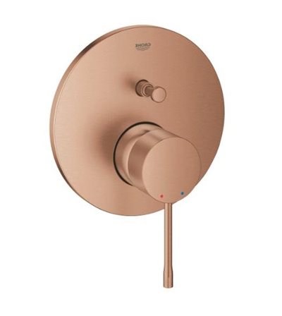 GROHE Essence indbygnings brusebatteri med omskifter - Børstet Warm Sunrise
