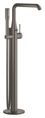 GROHE Essence Gulvmonteret kararmatur med bruser - Børstet Hard Graphite