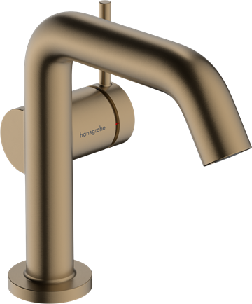Hansgrohe Tecturis S håndvaskarmatur 110 Fine m/Push-open ventil i Børstet Bronze