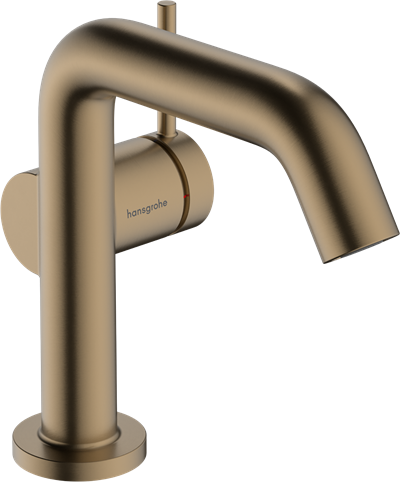 Hansgrohe Tecturis S håndvaskarmatur 110 Fine m/Push-open ventil i Børstet Bronze