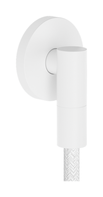 hansgrohe FixFit Fine S Slangeudtag med kontraventil i mat hvid