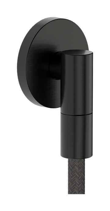 hansgrohe FixFit Fine S Slangeudtag med kontraventil i Børstet sort krom PVD