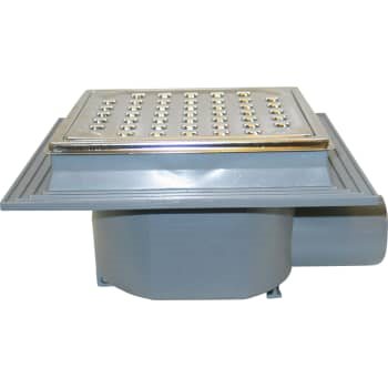 Purus Maxiflex 75 mm afløbsskål til beton, uden studs, vandret