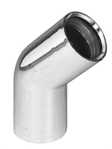 Purus Vinkel 45grader Ø32 mm, krom