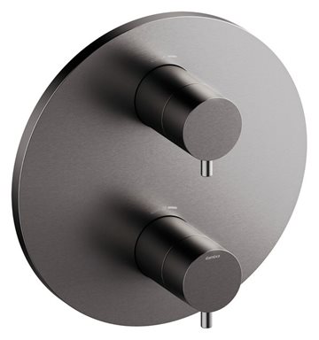 Damixa Silhouet INDBYGNING - Udvendige brus dele til termostat, Børstet grafitgrå PVD