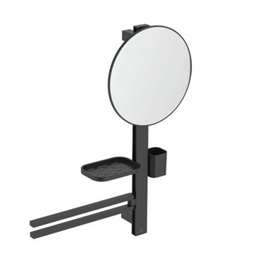 Ideal Standard Alu+ Multifunktionelt spejl Ø328 mm - Silk Black