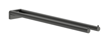 hansgrohe AddStoris S dobbelt Håndklædeholder i Børstet sort krom PVD