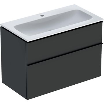 Geberit Icon møbelpakke 900x480x630 mm i Lava med lava farvet greb & KeraTect