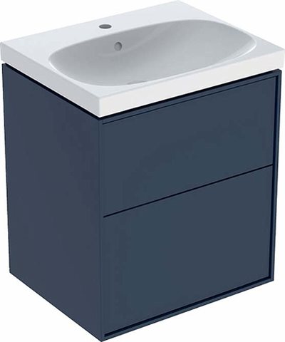 Ifö Sense Art møbelpakke 60 cm med 2 skuffer - midnatsblå / akryl dybmat