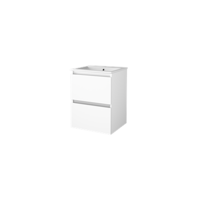 Sanibell Basicline badeværelsesmøbel 50x46cm, Hvid højglans