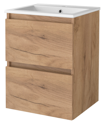 Sanibell Basicline baderumsmøbel 60x46cm, Whiskey eg