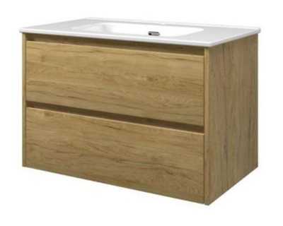 Sanibell Proline møbelpakke 81x46,8 cm m 2 skuffer - Ideal eg