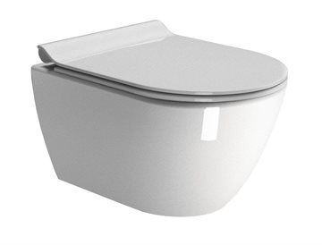 GSI Pura vægtoilet 50x36cm med swirlflush, uden skyllekant