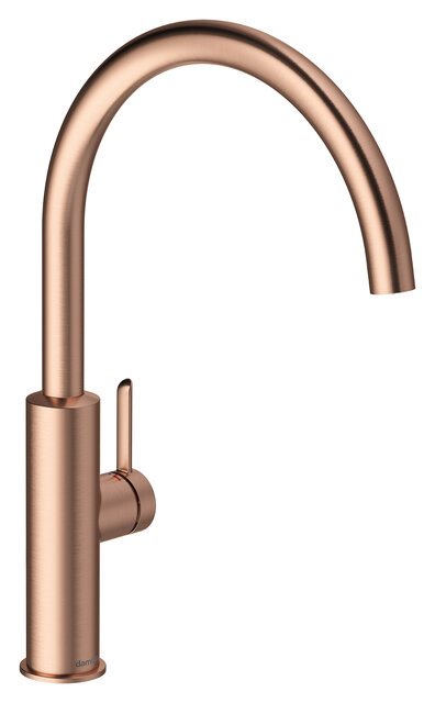Damixa Iris slim køkkenvandhane - Børstet kobber