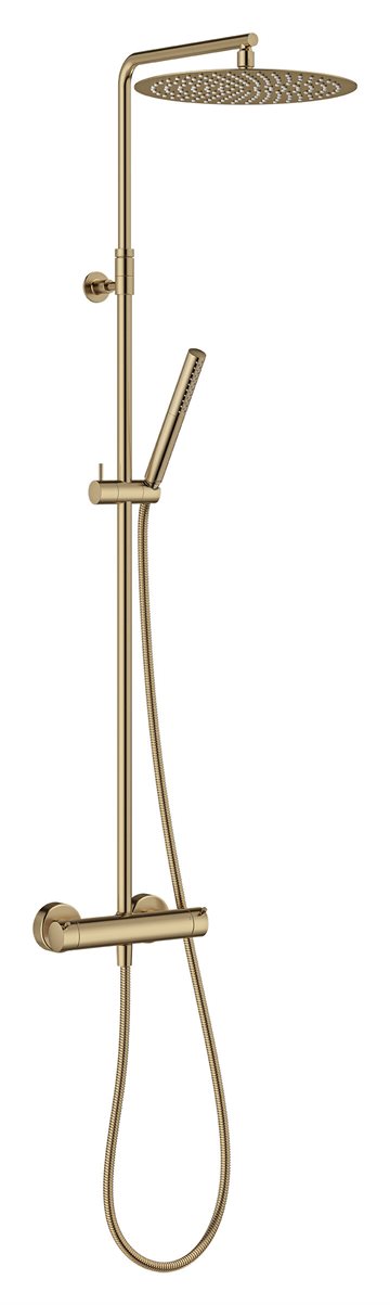 Damixa Iris slim brusesystem i børstet bronze 