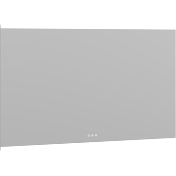 Dansani Panorama spejl 120 cm med vandret lys i top og bund inkl. lysstyring