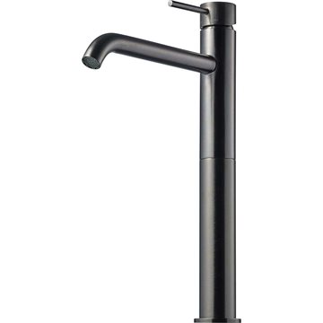 Tapwell EVM082 håndvaskarmatur høj model i Brushed Black Chrome