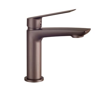 Cassøe Sleek håndvaskarmatur med pop up bundventil, Mat bronze