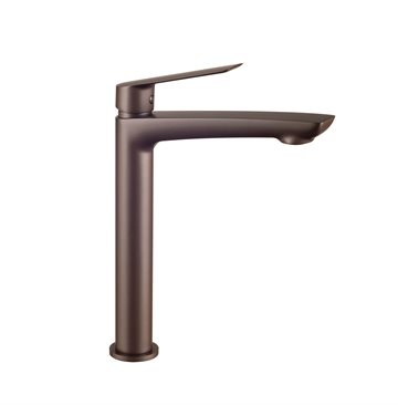 Cassøe Sleek højt håndvaskarmatur med bundventil, Mat bronze