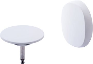 Duravit Afløbshoved og prop til Quadroval af-og overløbssæt, Mat hvid