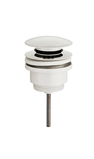 Universal push-up bundventil - mat hvid