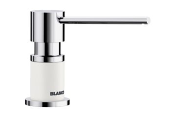Blanco Lato sæbedispenser i SILGRANIT kombilook, hvid/krom 