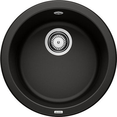 Blanco Rondo Silgranit Ø 45 cm - I sort