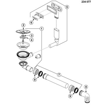 Blanco Afløb ETAGON/SUBLINE 1 x 3,5 UXI