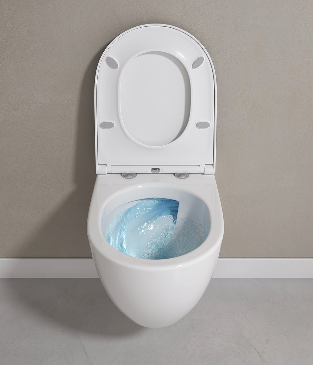 ZEN PRO VORTEX (TORNADO) væghængt toilet Rimless Inkl. Softclose sæde