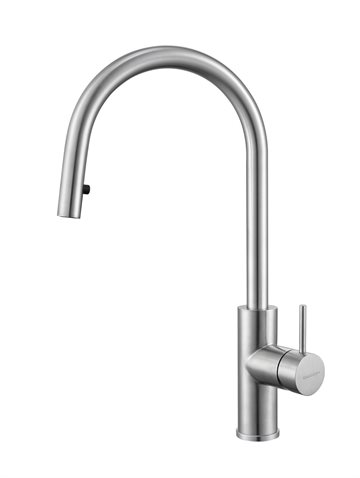 NOBA CK04 køkkenarmatur med udtræk, Børstet stål