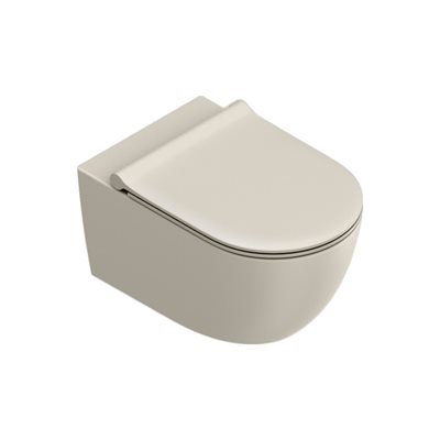 Catalano Sfera 50 væghængt toilet, uden skyllekant, beige