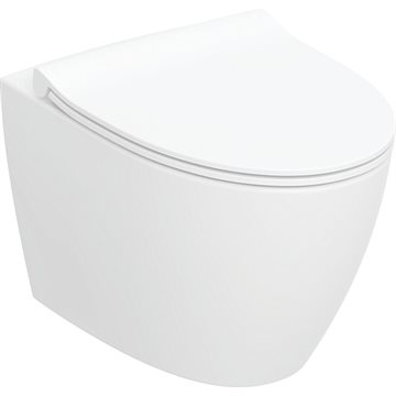 Ifö Spira Art hængeskål med TurboFlush & RimFree & softclose toiletsæde
