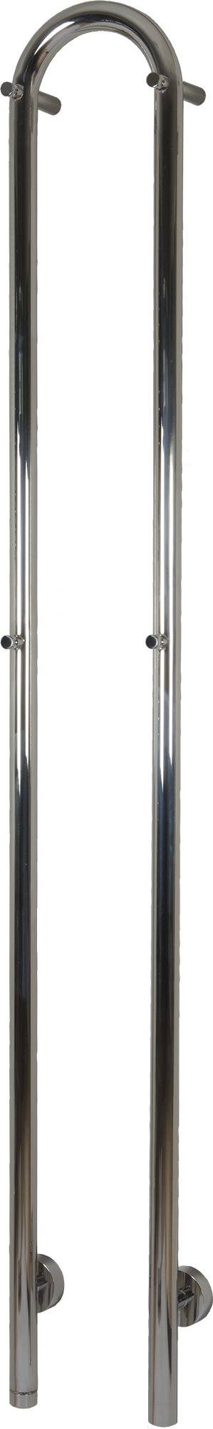 Kriss Duo El-håndklædevarmer 1480x190 mm poleret rustfrit stål 