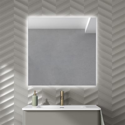 DALMA LED-Spejl med baggrundslys 80x80 