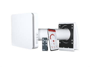 Duka One Pro 25 S 1-rums varmegenvinding / ventilation Ø100mm med Wi-fi, hvid
